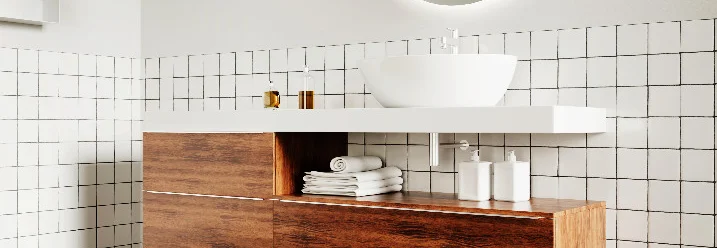 Modernes Badezimmer mit Waschbecken